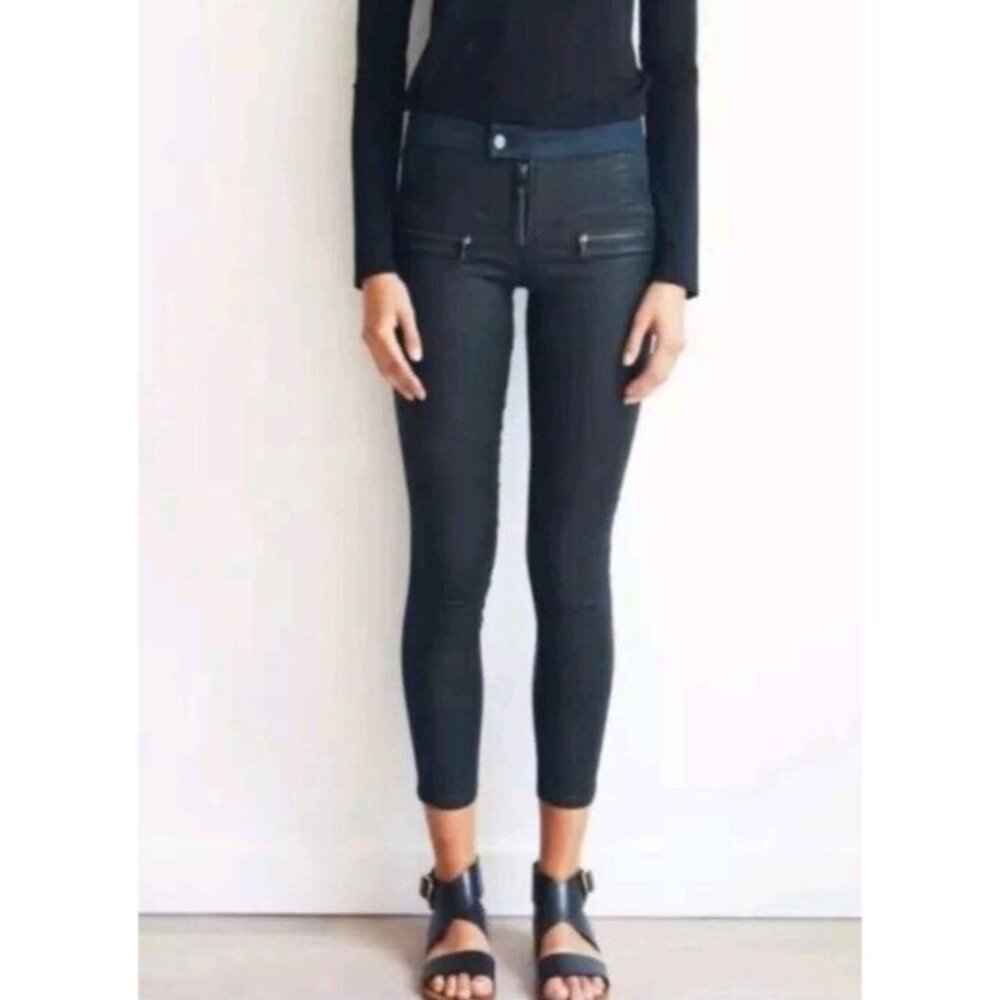 Schoen by Yu The Moto Skinny Mid Waist Jeans USA Made Women's Size 27 (R…